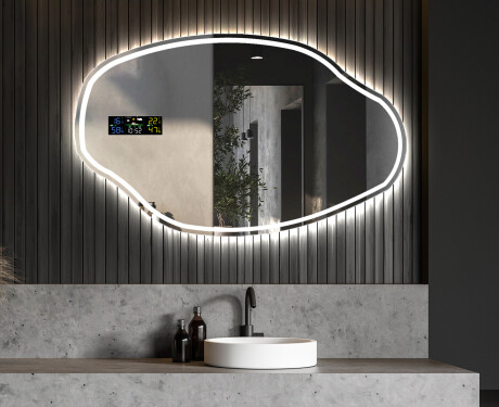 Ozdobne zrkadla na stenu s podsvietenim LED O223 #6