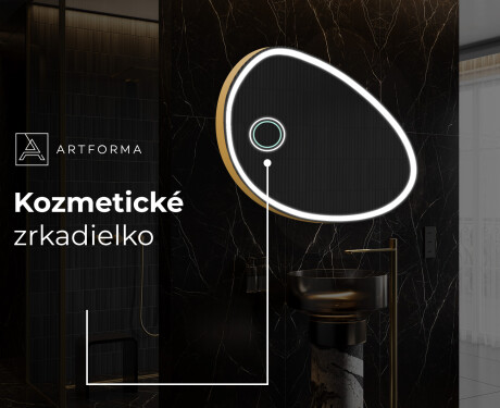 LED zrkadlo s nepravidelnym tvarom do kupelne H222 #6