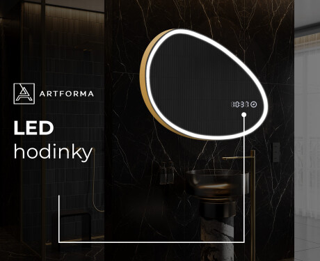 LED zrkadlo s nepravidelnym tvarom do kupelne H222 #8