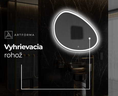LED zrkadlo s nepravidelnym tvarom do kupelne H222 #9