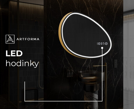 LED zrkadlo s nepravidelnym tvarom do kupelne H223 #7