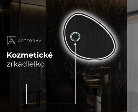 LED zrkadlo s nepravidelnym tvarom do kupelne H223 #5