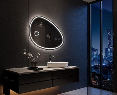 LED zrkadlo s nepravidelnym tvarom do kupelne H223 #10