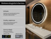 Okrúhle zrkadlo podsvietene LED do kupelne L33 #2