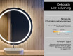 Okrúhle zrkadlo podsvietene LED do kupelne L33 #4