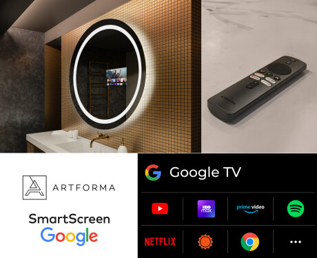 Okrúhle zrkadlo podsvietene LED do kupelne L33 #8