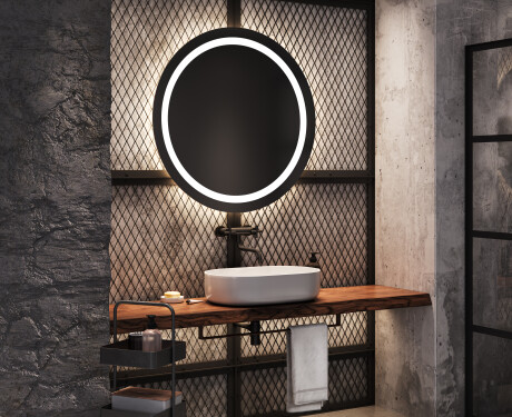 Okrúhle zrkadlo podsvietene LED do kupelne L33 #9
