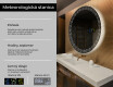 Okrúhle zrkadlo podsvietene LED do kupelne L35 #2