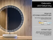 Okrúhle zrkadlo podsvietene LED do kupelne L35 #4