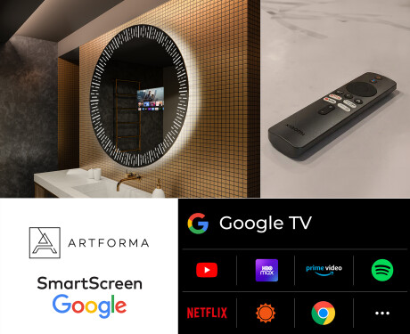 Okrúhle zrkadlo podsvietene LED do kupelne L35 #8