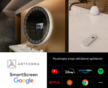 Okrúhle zrkadlo podsvietene LED do kupelne L35 #7