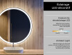 Nástenne zrkadlo okrúhle do kupelne s osvetlenim LED L76 #8