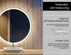 Nástenne zrkadlo okrúhle do kupelne s osvetlenim LED L76 #4