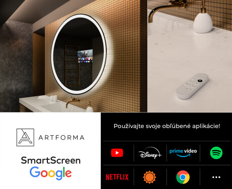 Nástenne zrkadlo okrúhle do kupelne s osvetlenim LED L76 #7