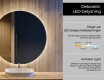 Okrúhle zrkadlo do kupelne s LED L82 #4