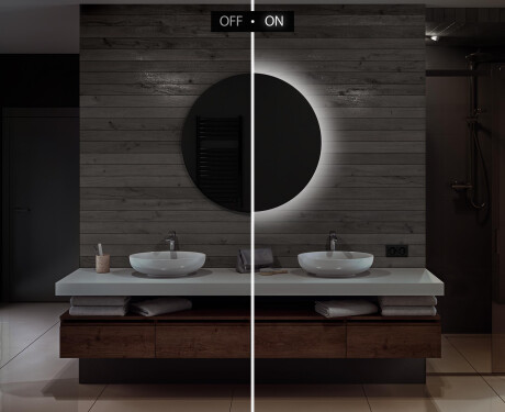 Okrúhle zrkadlo do kupelne s LED L82 #5