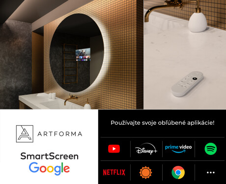 Okrúhle zrkadlo do kupelne s LED L82 #7