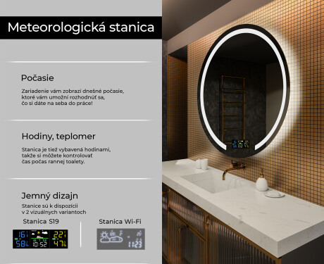 Okrúhle zrkadlo do kupelne s LED L96 #2