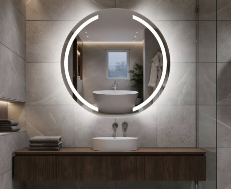Okrúhle zrkadlo podsvietene LED do kupelne L97