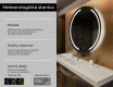 Okrúhle zrkadlo podsvietene LED do kupelne L97 #2