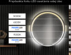 Nástenne zrkadlo okrúhle do kupelne s osvetlenim LED L98 #6