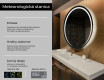 Nástenne zrkadlo okrúhle do kupelne s osvetlenim LED L98 #2