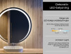 Nástenne zrkadlo okrúhle do kupelne s osvetlenim LED L98 #4