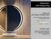 Nástenne zrkadlo okrúhle do kupelne s osvetlenim LED L99 #4