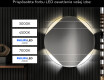 Okrúhle zrkadlo podsvietene LED do kupelne L114 #7