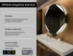 Okrúhle zrkadlo podsvietene LED do kupelne L114 #2