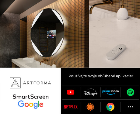 Okrúhle zrkadlo podsvietene LED do kupelne L114 #7