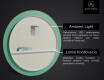 Nástenne zrkadlo okrúhle do kupelne s osvetlenim LED L115 #3