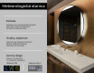 Okrúhle zrkadlo podsvietene LED do kupelne L116 #2