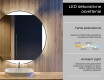 Okrúhle zrkadlo podsvietene LED do kupelne L116 #4