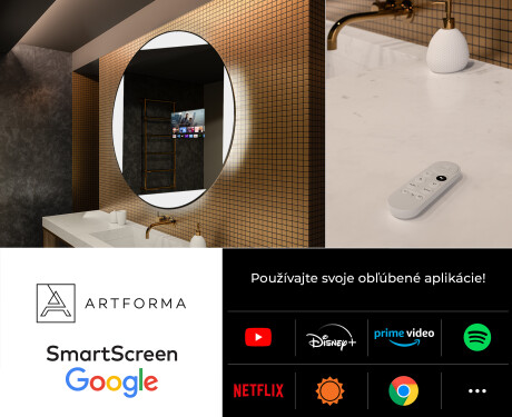 Okrúhle zrkadlo podsvietene LED do kupelne L116 #7