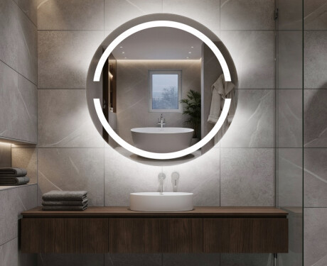 Okrúhle zrkadlo podsvietene LED do kupelne L118