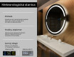 Okrúhle zrkadlo podsvietene LED do kupelne L118 #2