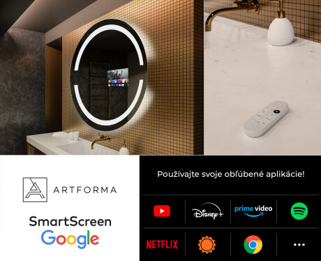 Okrúhle zrkadlo podsvietene LED do kupelne L118 #7
