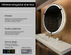 Nástenne zrkadlo okrúhle do kupelne s osvetlenim LED L119 #2