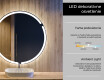 Nástenne zrkadlo okrúhle do kupelne s osvetlenim LED L119 #4