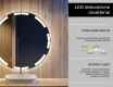 Nástenne zrkadlo okrúhle do kupelne s osvetlenim LED L120 #4