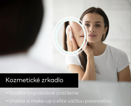 Nástenne zrkadlo okrúhle do kupelne s osvetlenim LED L120 #8