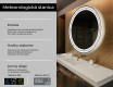 Okrúhle zrkadlo podsvietene LED do kupelne L122 #2