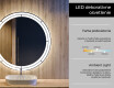 Okrúhle zrkadlo podsvietene LED do kupelne L122 #4