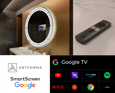 Okrúhle zrkadlo podsvietene LED do kupelne L122 #8