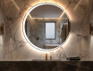 Nástenne zrkadlo okrúhle do kupelne s osvetlenim LED L123