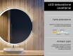 Nástenne zrkadlo okrúhle do kupelne s osvetlenim LED L123 #4