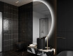 Moderné LED Polokruhové Zrkadlo - Štýlové Osvetlenie pre Kúpeľňu A221