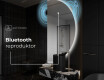 Moderné LED Polokruhové Zrkadlo - Štýlové Osvetlenie pre Kúpeľňu A221 #5