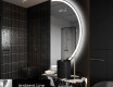 Moderné LED Polokruhové Zrkadlo - Štýlové Osvetlenie pre Kúpeľňu A222 #3